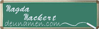 Magda Mackert Visitenkarte